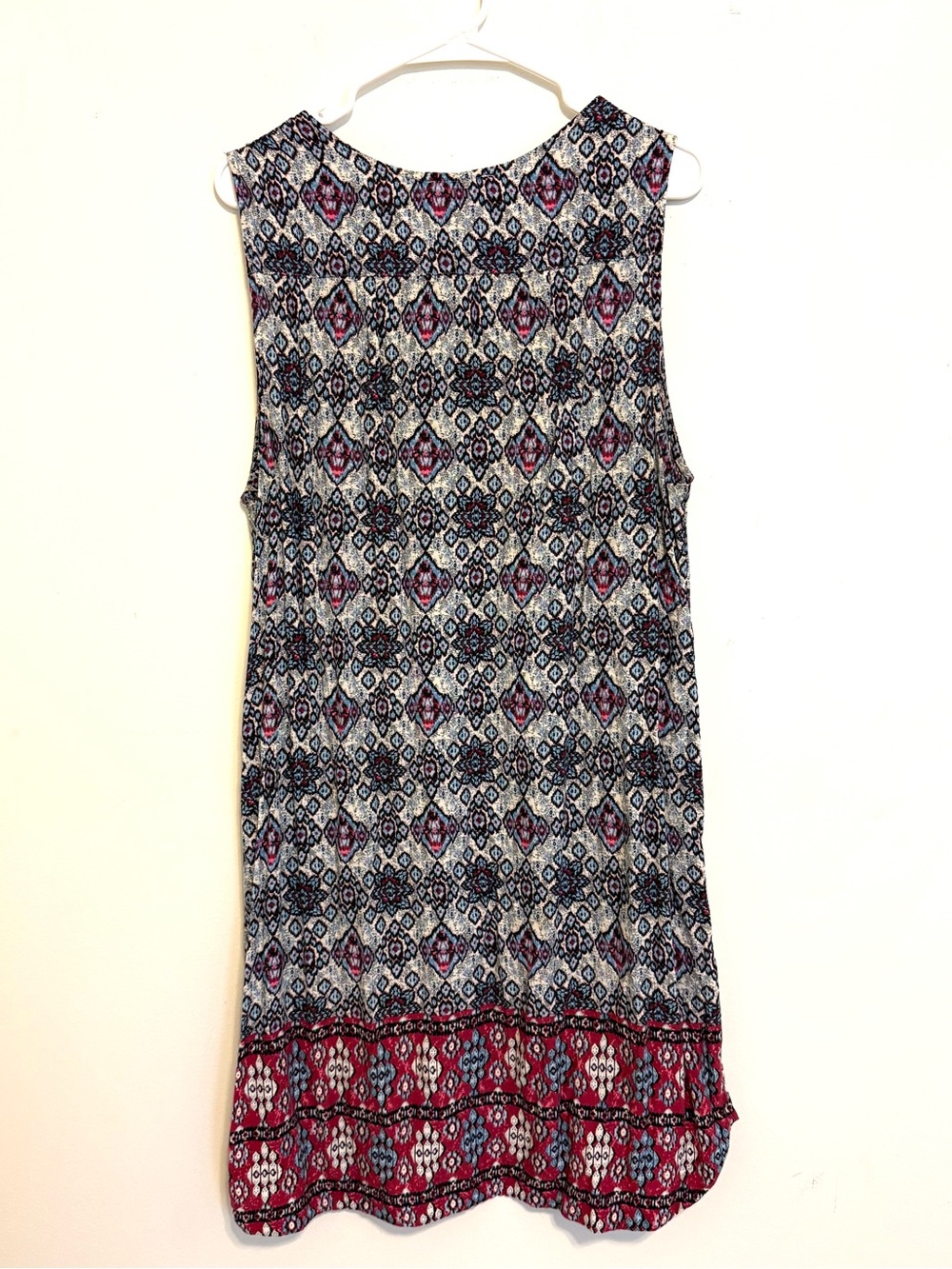 2/$30 Title: BeachLunchLounge Boho Printed Sleeveless Shift Dress XL - Picture 7 of 7